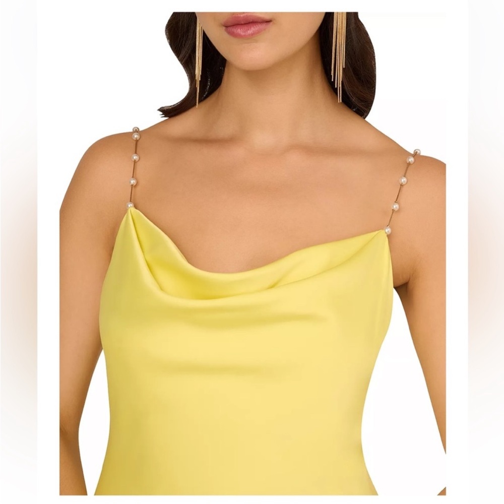 Liv Foster Sleeveless Satin Gown (Size 10) - Picture 4 of 12